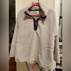 Lane Bryant LIVI Active Sherpa / Teddy pullover